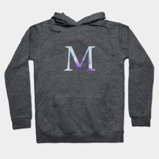 Blue Mu Watercolor Letter Hoodie